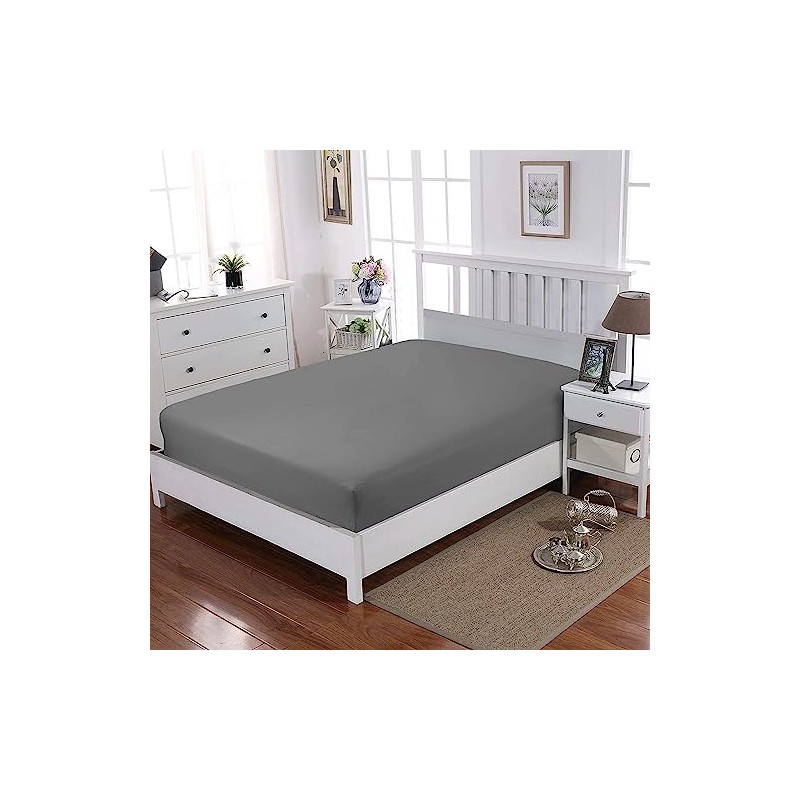 Egyptian Cotton 30cm Extra Deep Fitted Sheet T-200 Thread Count