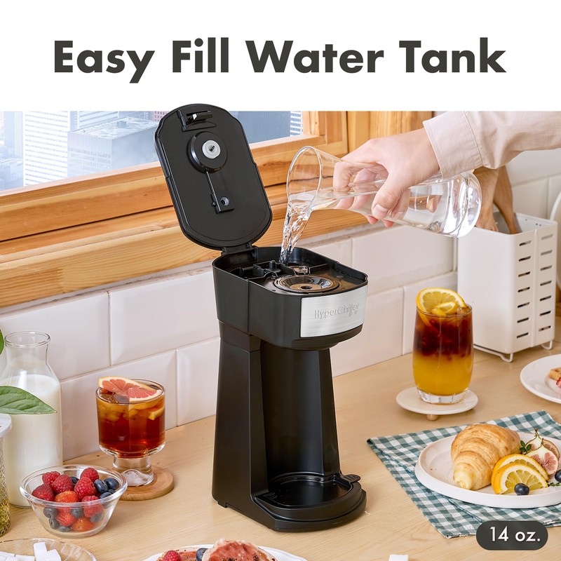Elite Gourmet HyperChiller EHC210N Iced/Hot Coffee Maker, K-Cup or Coffee