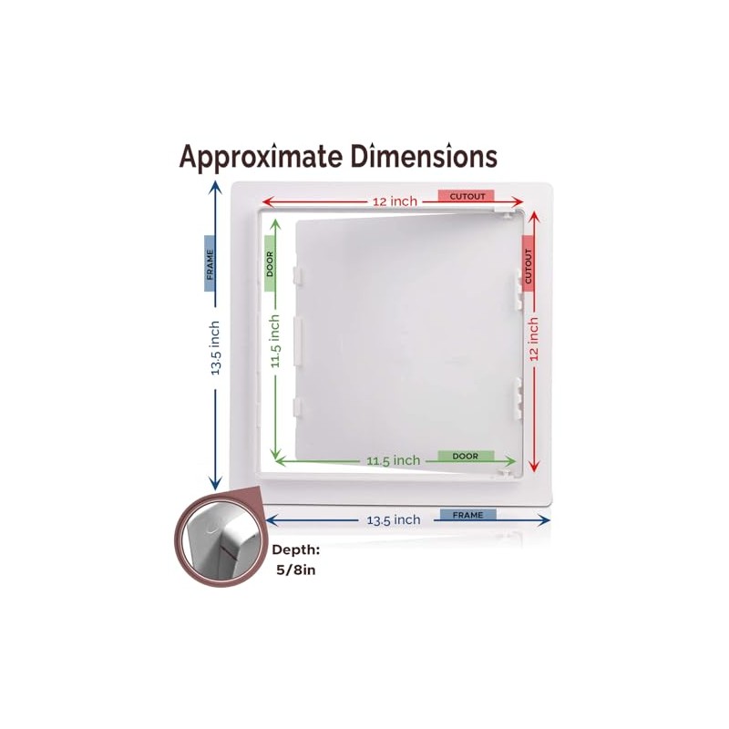 Morvat Access Panel 12x12 Inch for Drywall & Ceiling with
