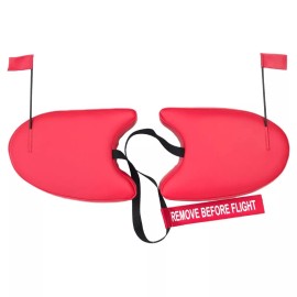 Got Plugz LLC Cessna 180A Cowl Plugs w/ RBF Streamer (Color: Red)