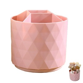 FISH DRAGATE Pen Holder 360°, Desk Organiser Children, Rotating Pen Holder with 5 Compartments, Office Organiser, Desk Organiser, Desk Organiser for Collection of Items, Pink