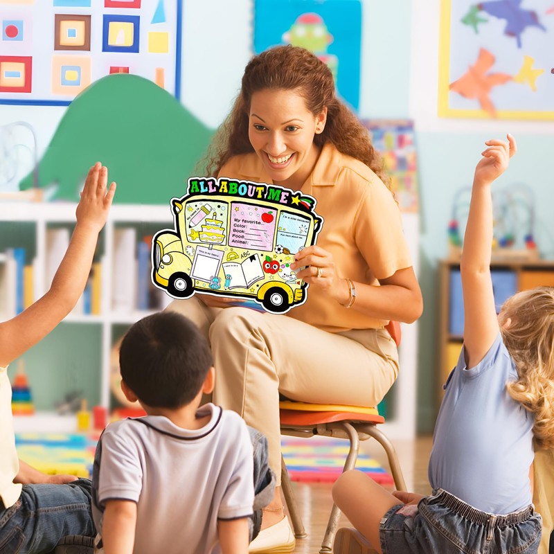 All About Me Student Posters- 40Pcs School Bus Read All
