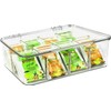 KICHLY Plastic Tea Bag Holder (Pack of 1) Plastic Tea