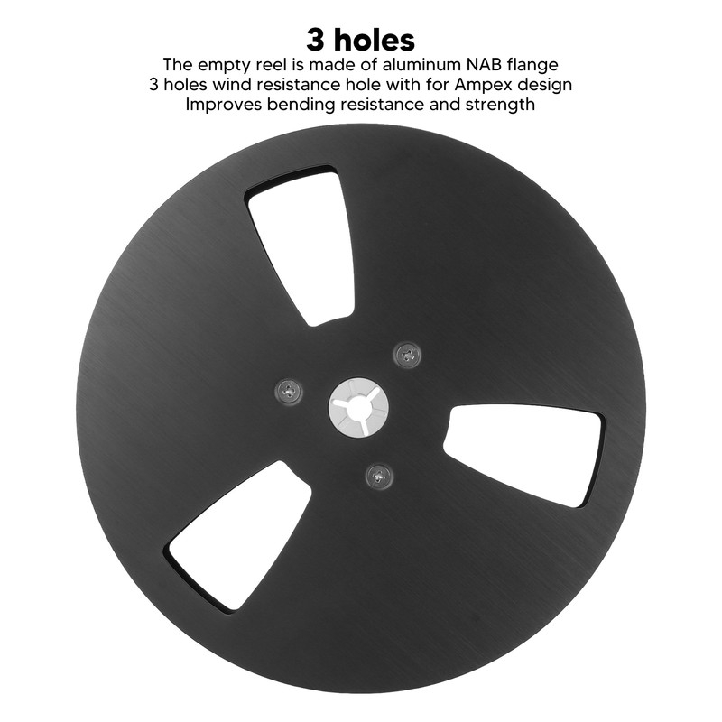 1/4 7 Inch Empty Tape Reel 3 Holes Wind Resistance