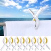 Hushee 8 Pack Marine Boat Rail Towel Clips Storm Proof