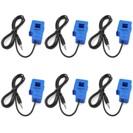 SazkJere 6PCS SCT-013-000 100A 50mA Open Close Transformer Non-invasive Split Core AC Current Transformer Sensor