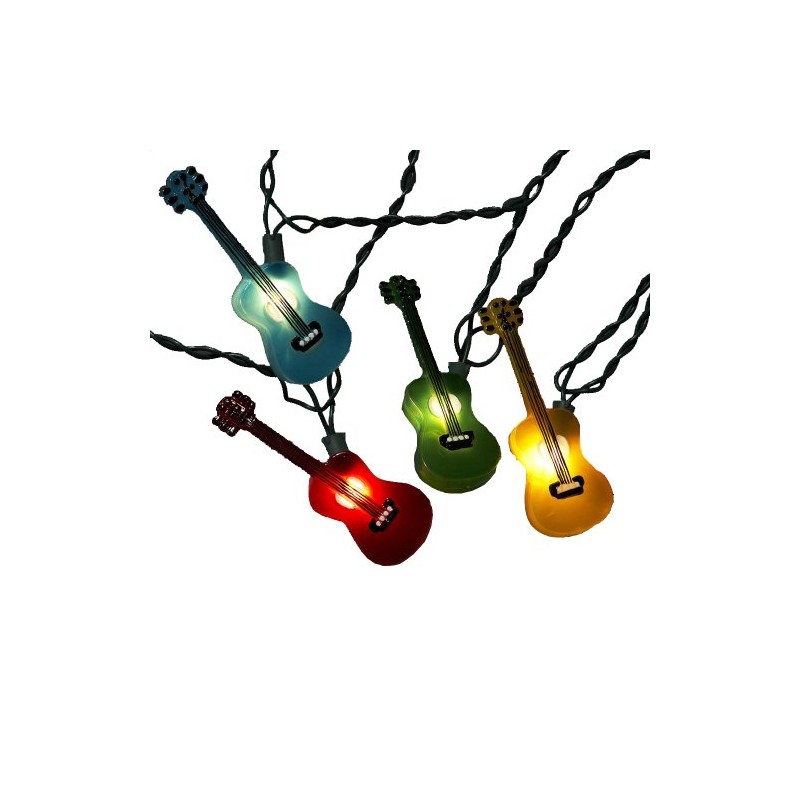 Kurt S. Adler UL1855 Multi-Colored Guitar Light Set, 10 Light