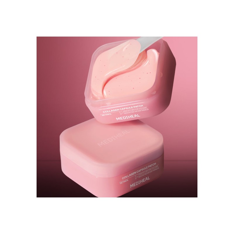 Mediheal Collagen Capsule Patch, Retinol Wrinkle & Elasticity Eye Patch,