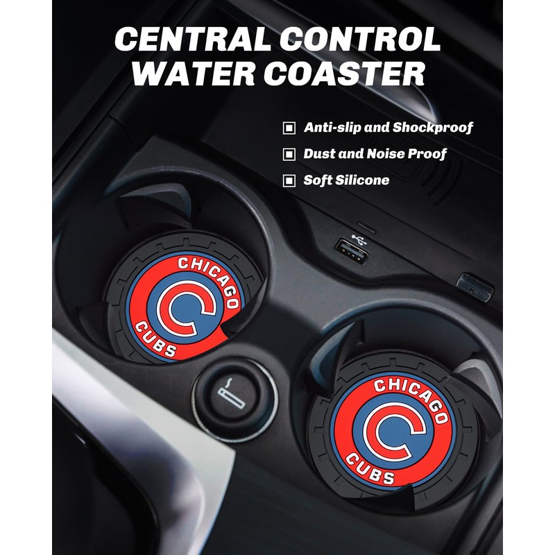 2PCS Car Cup Holder Coaster,Auto Cup Holder Insert Coaster for