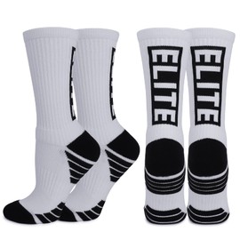 Dingcooler Basketball Socks 4/8 Pairs, Elite Pro Athletic Crew Socks for Youth Adult