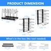 XSUPER Pots and Pans Organizer for Cabinet, 8 Tier Pot