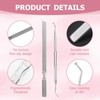 Long Steel Nail Files, Dual-Ended Toenail Lifter for Onychomycosis, Ingrown