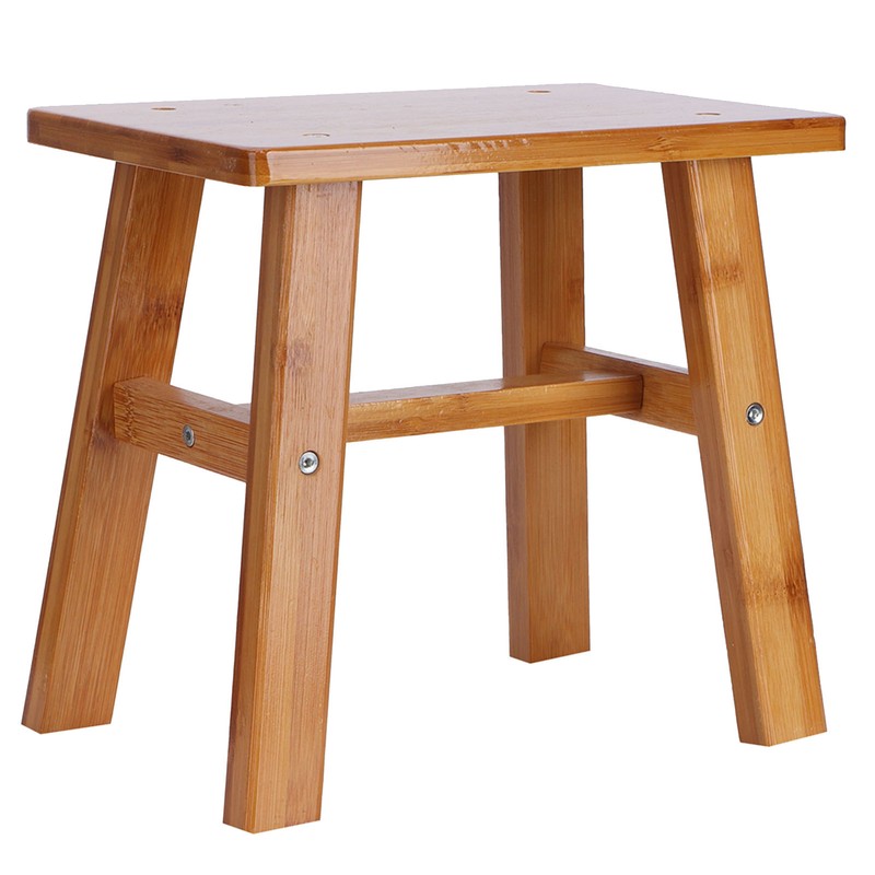 Multipurpose Small Bamboo Stool Low Stool Children Bench for Home