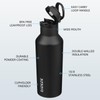 BJPKPK Insulated Water Bottle With Straw 17oz Stainless Steel Water
