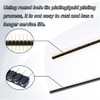 DAOKAI 20 Pcs 2.54mm 0.1" 40P Gold Plated Male Tinned