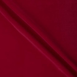 Mook Fabrics Velveteen Solid, Cranberry Cut by The Yard