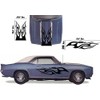 Tribal Flame Car Decals Hood Decal Side Set Vinyl Sticker