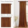 StangH Luxury Velvet Curtains Burnt Orange 102 inch Length Set
