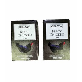 Ohli Way TWO - 100gm black chicken Soap Ohli-Way gallina negra Jabon 3.5 oz - DOS Jabones