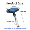 10mm T Handle Flat Head Screwdriver with Ergonomic Plastic Handle,