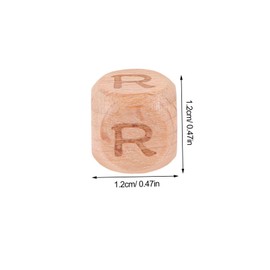 Hohopeti 104pcs Wood Letter Beads for DIY Crafts Durable Beech Alphabet Beads for Jewelry Making for Bracelets Necklaces and Various Creative Projects