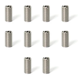 Increased Fire Insert Nut M8*1.25 Inner Diameter M10*1.5 M1.5 Length 20mm M10 M8 Conversion Bolt Screw Conversion Adapter Stainless Steel Single Row Groove Embedded Nut Thread Repair