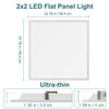 kadision 2x2 LED Flat Panel Light, 50W/45W/40W/30W/25W Adjustable, 5000K/4000K/3500K Selectable,