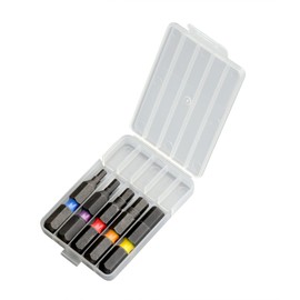 ANEX ACHX5-35L Color Bit Hex Wrench, Single Head, 1.4 inches (35 mm), Case Included, Set of 5 (2.5/3/4/5/6mm)