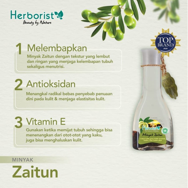 Generic Herborist Body Oil Minyak Zaitun 150ml (Pack of 1)