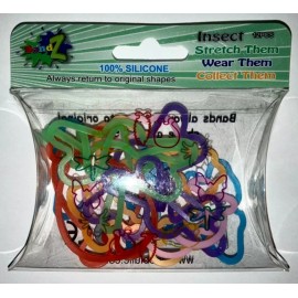 Silly Bandz Insect Shapes Elastic Bracelets (12 pack) BRAND NEW
