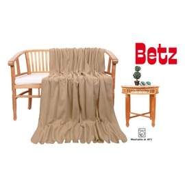 Luxury Fleece Blanket, Colour: sandy, Size: 130 x 170 cm, quality: 220 g/m² by Betz