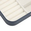 Portable Jewelry Box PU Leather Large Capacity 2 Layers Travel