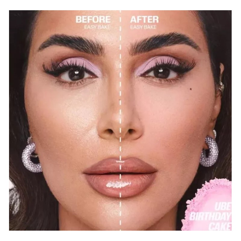 Huda Beauty Easy Bake Ube Birthday Cake Blurring Loose Baking