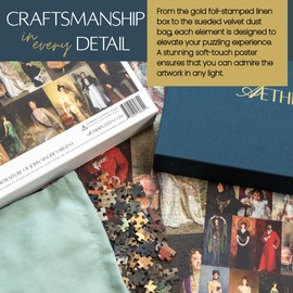 Aether Puzzles - The Portraiture of John Singer Sargent Puzzle, Premium 1000 Piece Jigsaw Puzzle for Adults, Glare-Free, Soft-Touch Puzzles, Made in USA, 26.6" x 19.25"