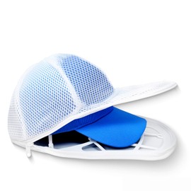 FASTSPOK Baseball Cap Washer Cage with Laundry Mesh Bag, Cap Cleaning Frame & Shaping Protector for Washing Machine & Dishwasher, Reusable Hat Holder for Adult & Kids Caps