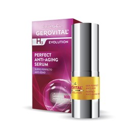 GEROVITAL H3 EVOLUTION GEROVITAL EVOLUTION Perfect Anti-Aging Face Serum with Hyaluronic Acid and Superoxide Dismutase SOD (The Anti-Aging Super-Enzyme), Anti-Wrinkle, Moisturizer Face Serum, 15 ml