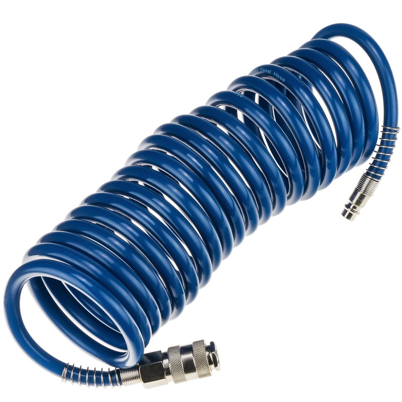 Compressed Air Hose SP-PE 5 m, Flexible Spiral Hose 6.5/10