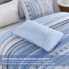 Goodidea Boho Quilt Queen Size, Light Blue Bohemian Bedspread Queen