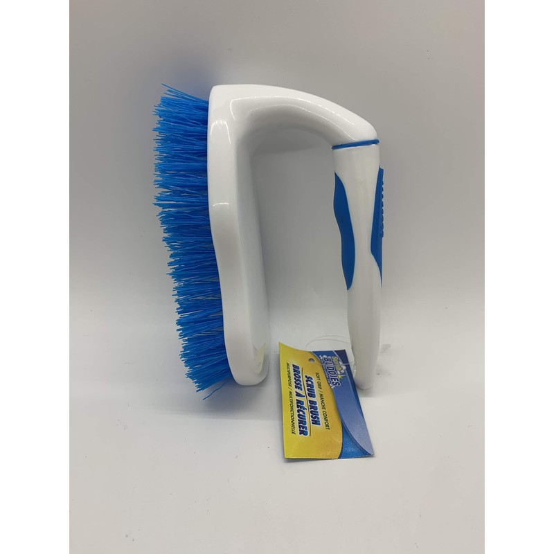 Scrub Buddies Iron Shape Multi-purpose Scrub Brush - Blue Iron