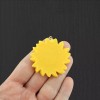 Unbranded Sunflower Resin Silver Tone Charm - K342