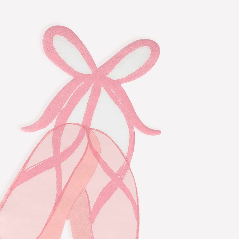 Meri Meri Ballet Slippers Napkins (Pack of 16), Thick &