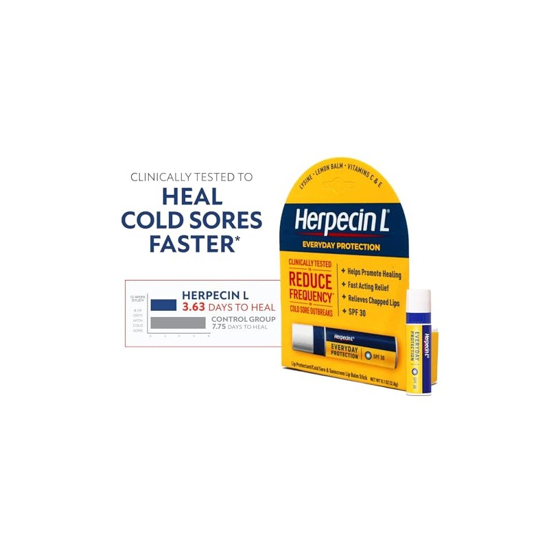 Herpecin-L bálsamo labial, 30 SPF, 0,1 onza, Pacquete 6