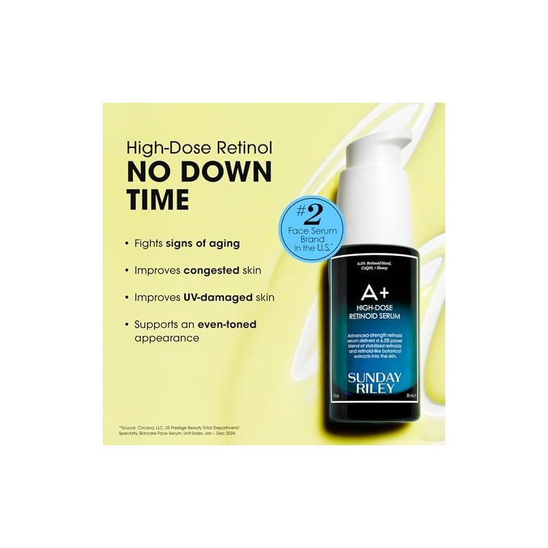Sunday Riley A+ High-Dose Retinoid Serum 1oz