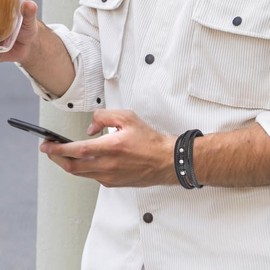 MOPOVO MOPOVO Gifts for Men Braided Leather Bracelets for Men 316 Stainless Steel Engraved with Love You Forever Jewelry Unique Valentine's Day, Birthday & Anniversary,Gifts for Son,Him, Husband, Boyfriend