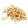 Oumefar 100pcs/set Quick Connect Wiring Terminal Docking Connector Compact Brass