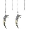 OMYZERO 12Inch Metal Wolf Ceiling Fan Pull Chain Extender with