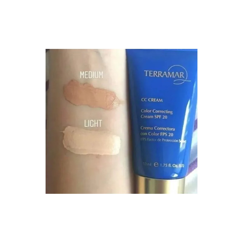 Cc Cream Terramar 50ml Fps 20 Acabado Natural