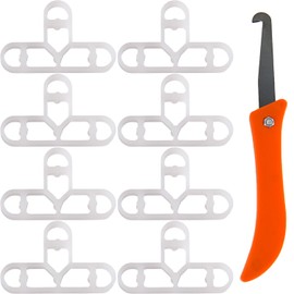 100 Pcs Tile Spacers,10mm Slab Brick Spacers,Gap Removal Tools,T-Shaped Plastic Spacers,Used for DIY Paving Tiling Wall Tiler Leveling System Tool Floor Wall Tiler Decking Tiles Garden Brick