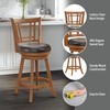 Hillsdale Fairfox 24.5" Wood Swivel Counter Height Stool, Oak