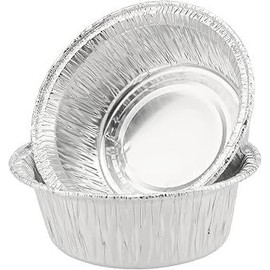 D&S* MART 200 Pcs Aluminium Cups Disposable Ramekin Baking Cups Muffin Liners Mini Pie Pans Foil Cupcake Containers, Oil-Proof Party Wedding